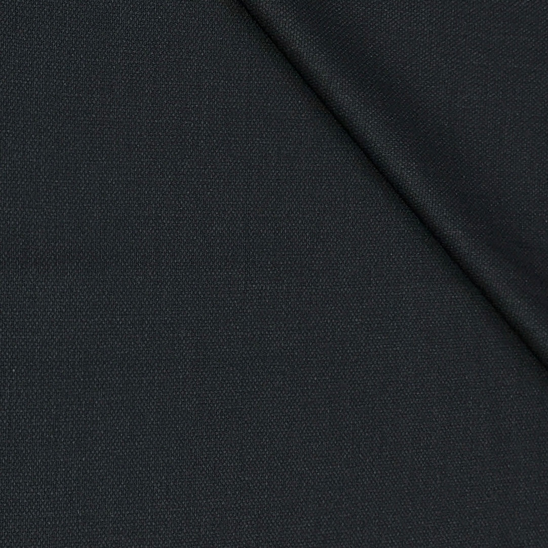 Trouser Fabric Canetti Italy Luxury Poly Viscose Texture Colour Dull Black